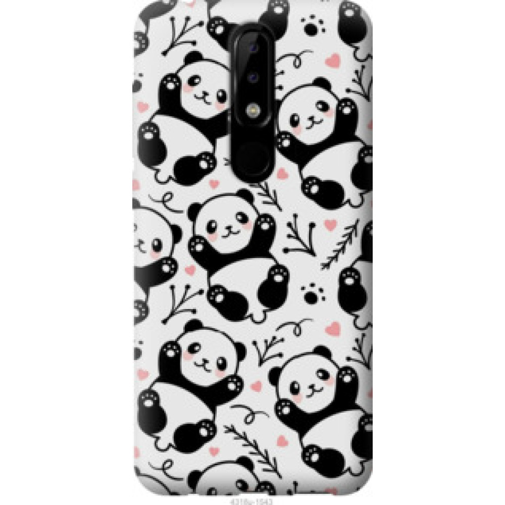 Чохол на Nokia 5.1 Plus Панды (4318u-1543)