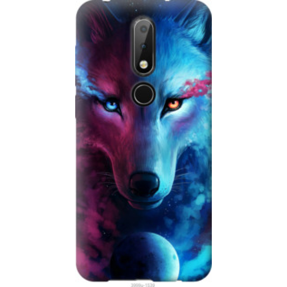 Чехол на Nokia 6.1 Plus Арт-волк (3999u-1539)