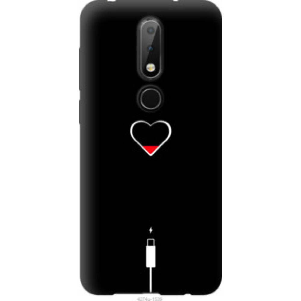 Чехол на Nokia 6.1 Plus Подзарядка сердца (4274u-1539)