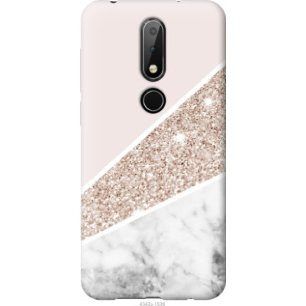 Чехол на Nokia 6.1 Plus Пастельный мрамор (4342u-1539)