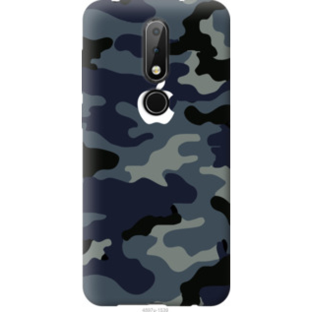 Чехол на Nokia 6.1 Plus Камуфляж 1 (4897u-1539)