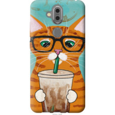 Чехол на Nokia 7.1 Plus Зеленоглазый кот в очках (4054u-1606)