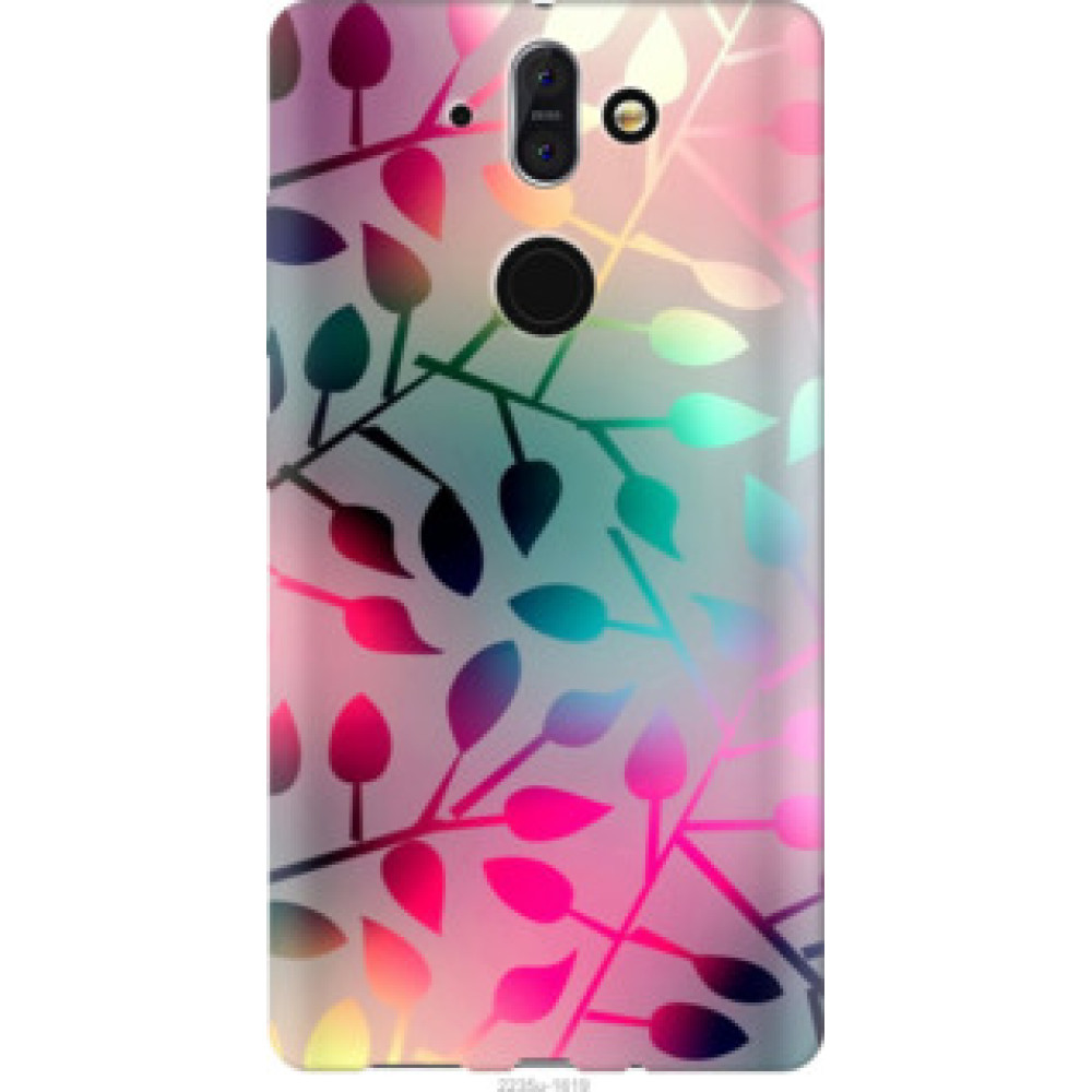 Чехол на Nokia 8 Sirocco Листья (2235u-1619)