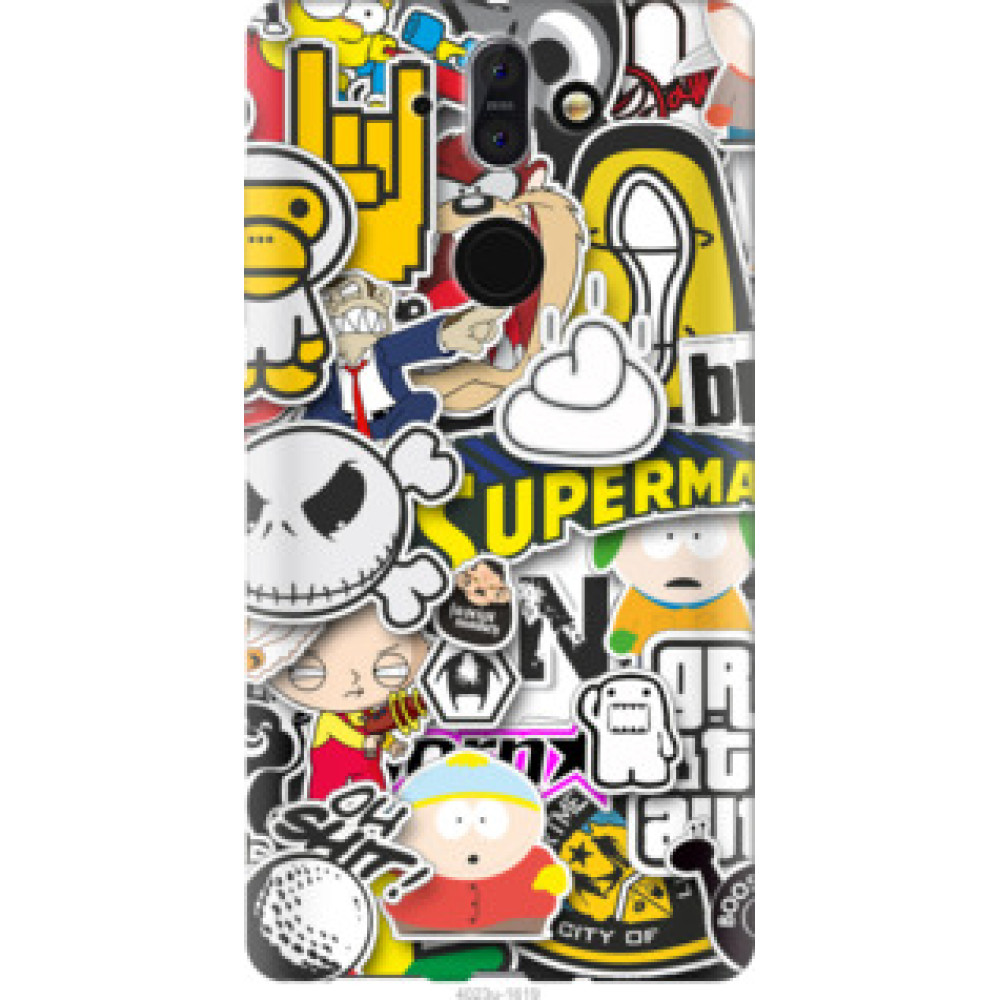 Чехол на Nokia 8 Sirocco Popular logos (4023u-1619)