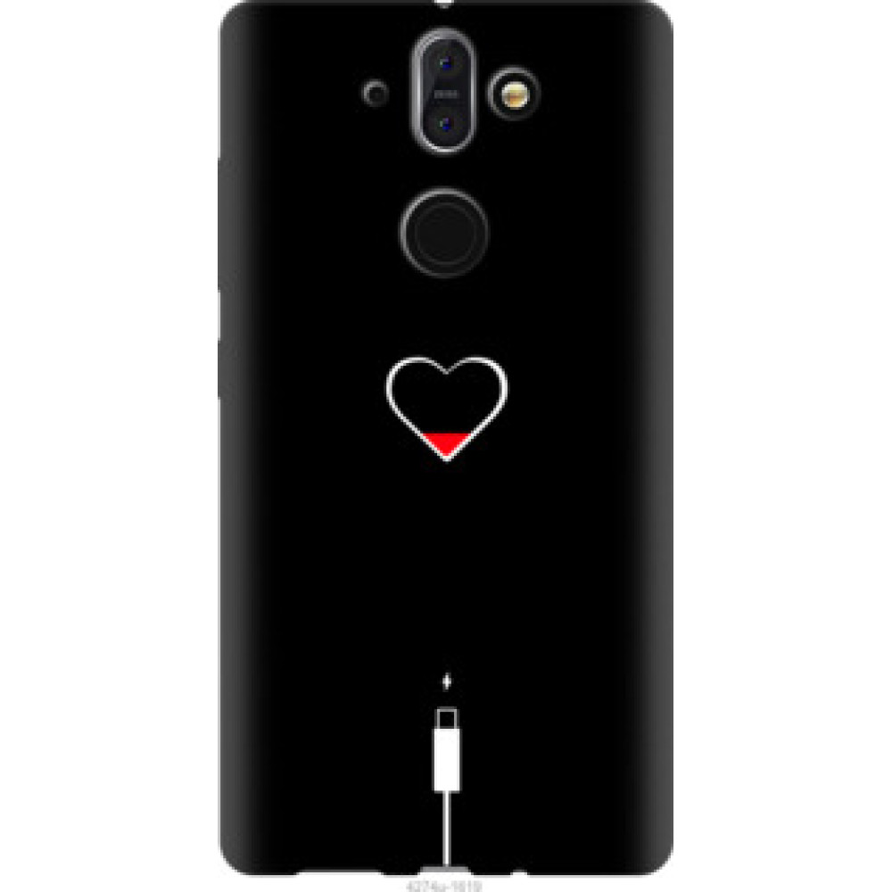 Чехол на Nokia 8 Sirocco Подзарядка сердца (4274u-1619)