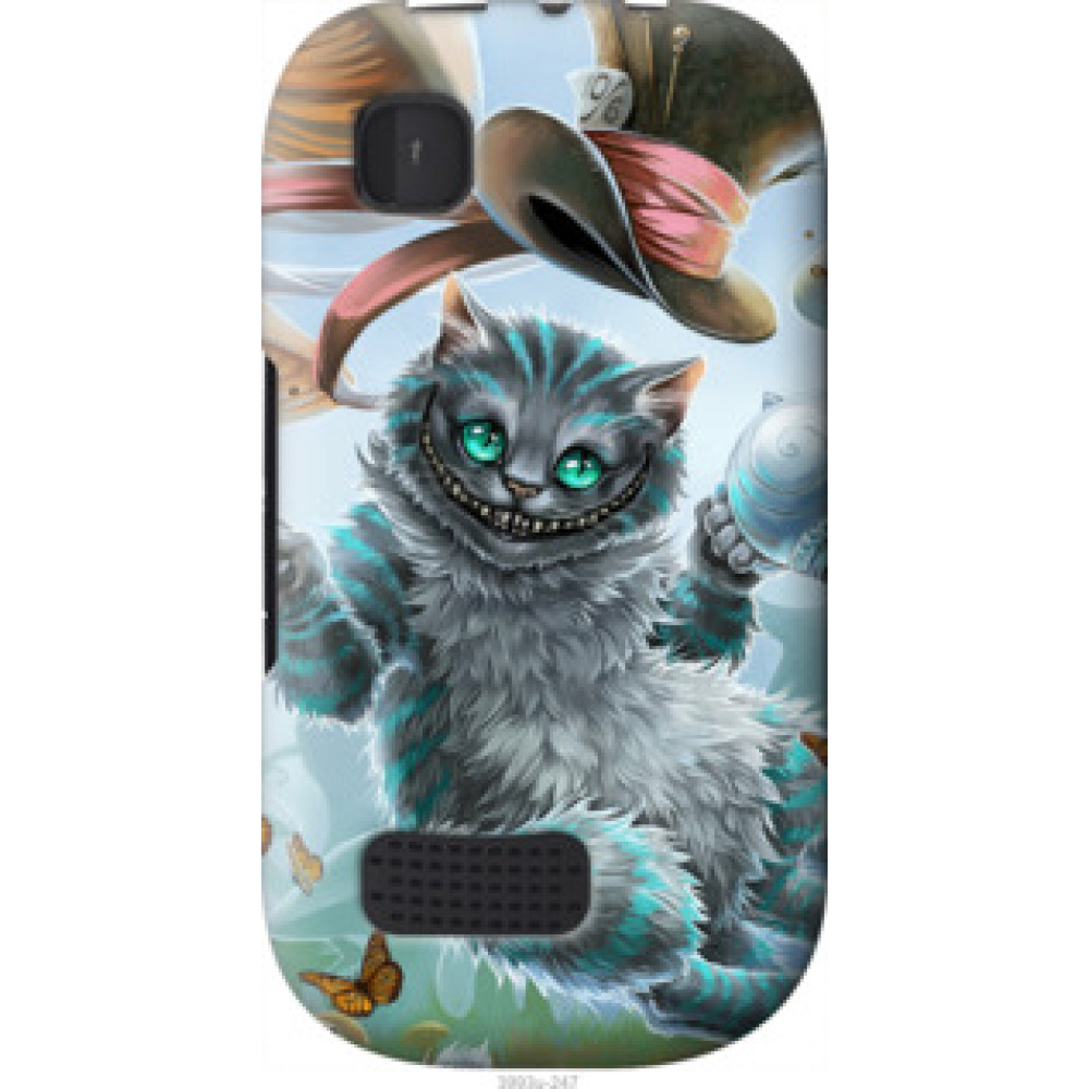 Чехол на Nokia Asha 200 Чеширский кот 2 (3993u-247)