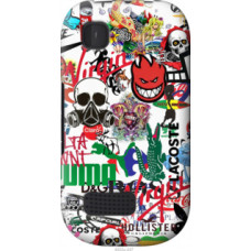 Чехол на Nokia Asha 200 Many different logos (4022u-247)