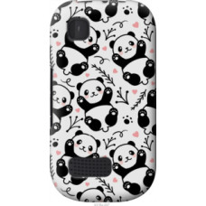 Чехол на Nokia Asha 200 Панды (4318u-247)