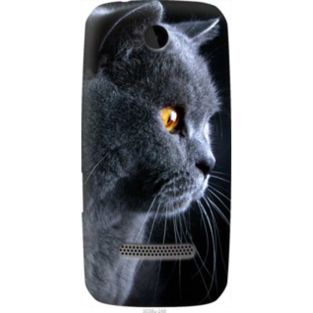 Чехол на Nokia Asha 305 / 306 Красивый кот (3038u-248)