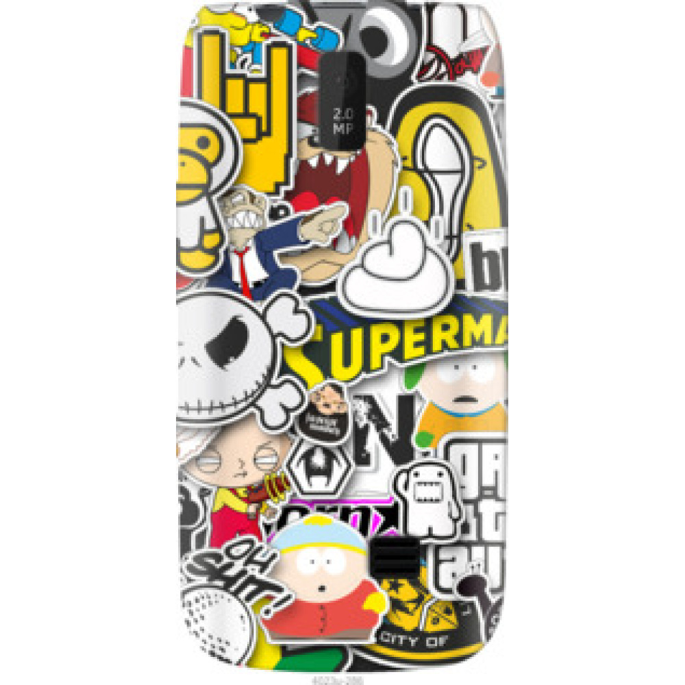 Чехол на Nokia Asha 308/309 Popular logos (4023u-286)