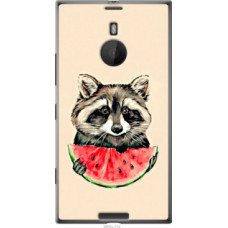 Чехол на Nokia Lumia 1520 Енотик с арбузом (4605u-314)