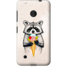 Чехол на Nokia Lumia 530 Енотик с мороженым (4602u-205)