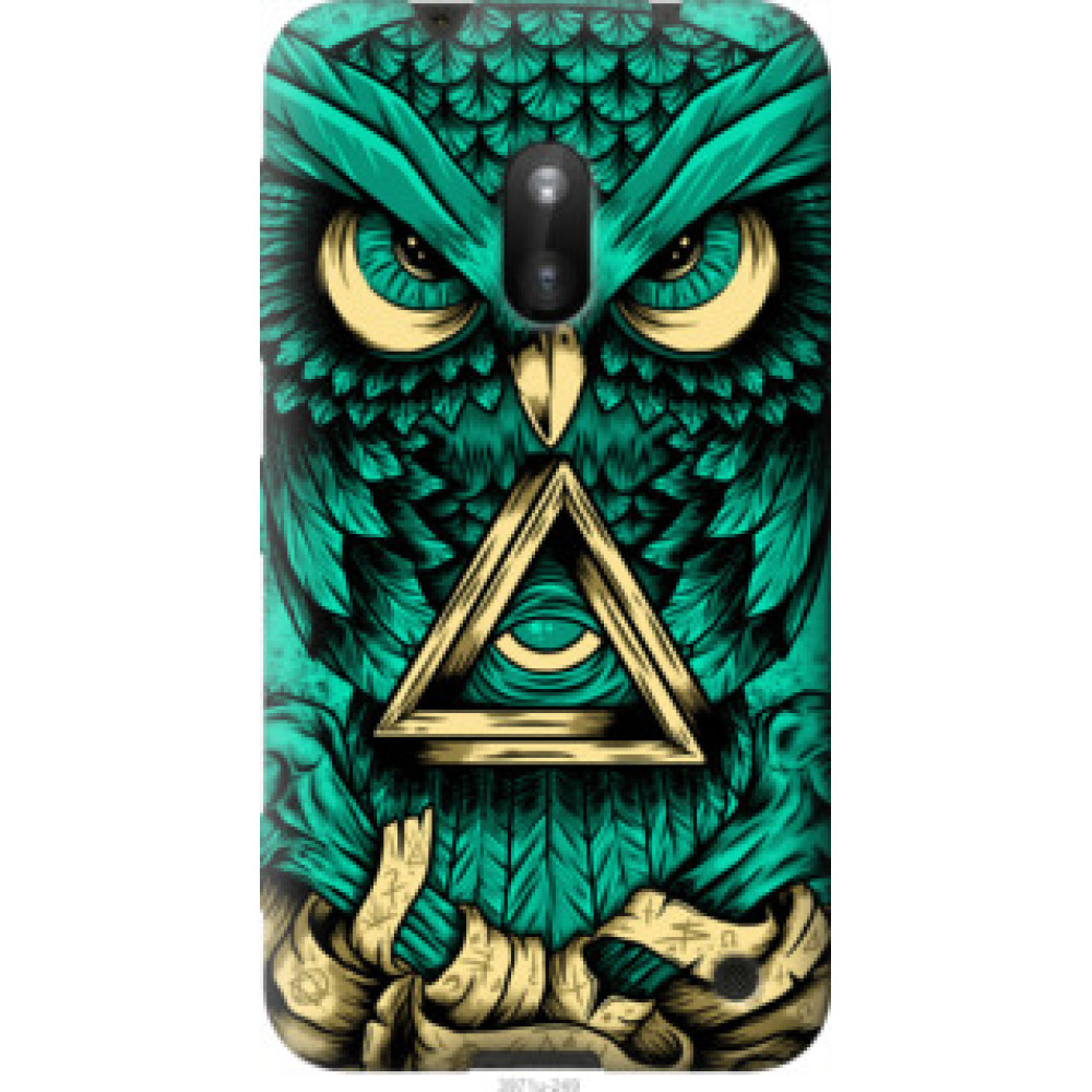 Чохол на Nokia Lumia 620 Сова Арт-тату (3971u-249)