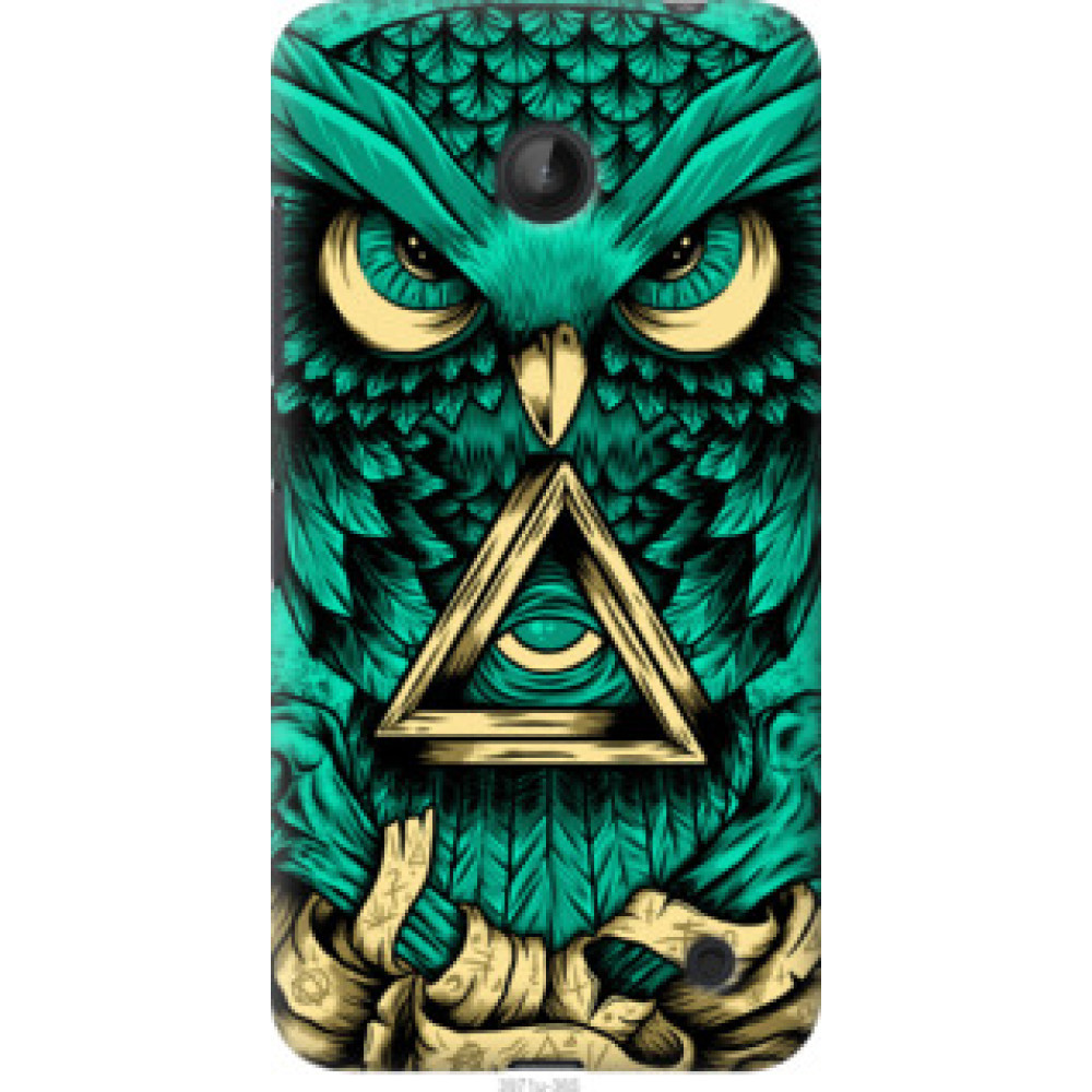 Чехол на Nokia Lumia 630 Сова Арт-тату (3971u-365)