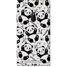 Чехол на Nokia Lumia 830 Панды (4318u-329)