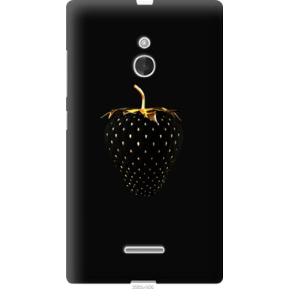 Чехол на Nokia XL Черная клубника (3585u-500)