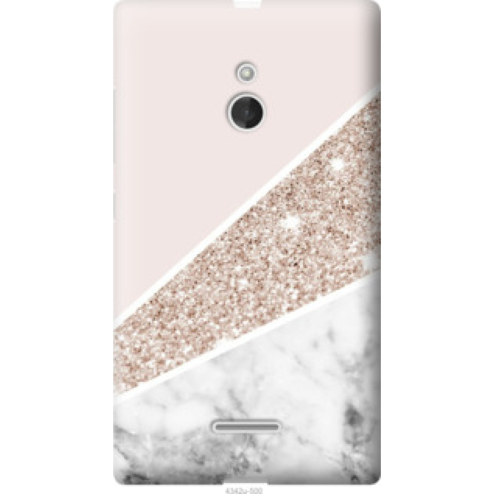 Чехол на Nokia XL Пастельный мрамор (4342u-500)