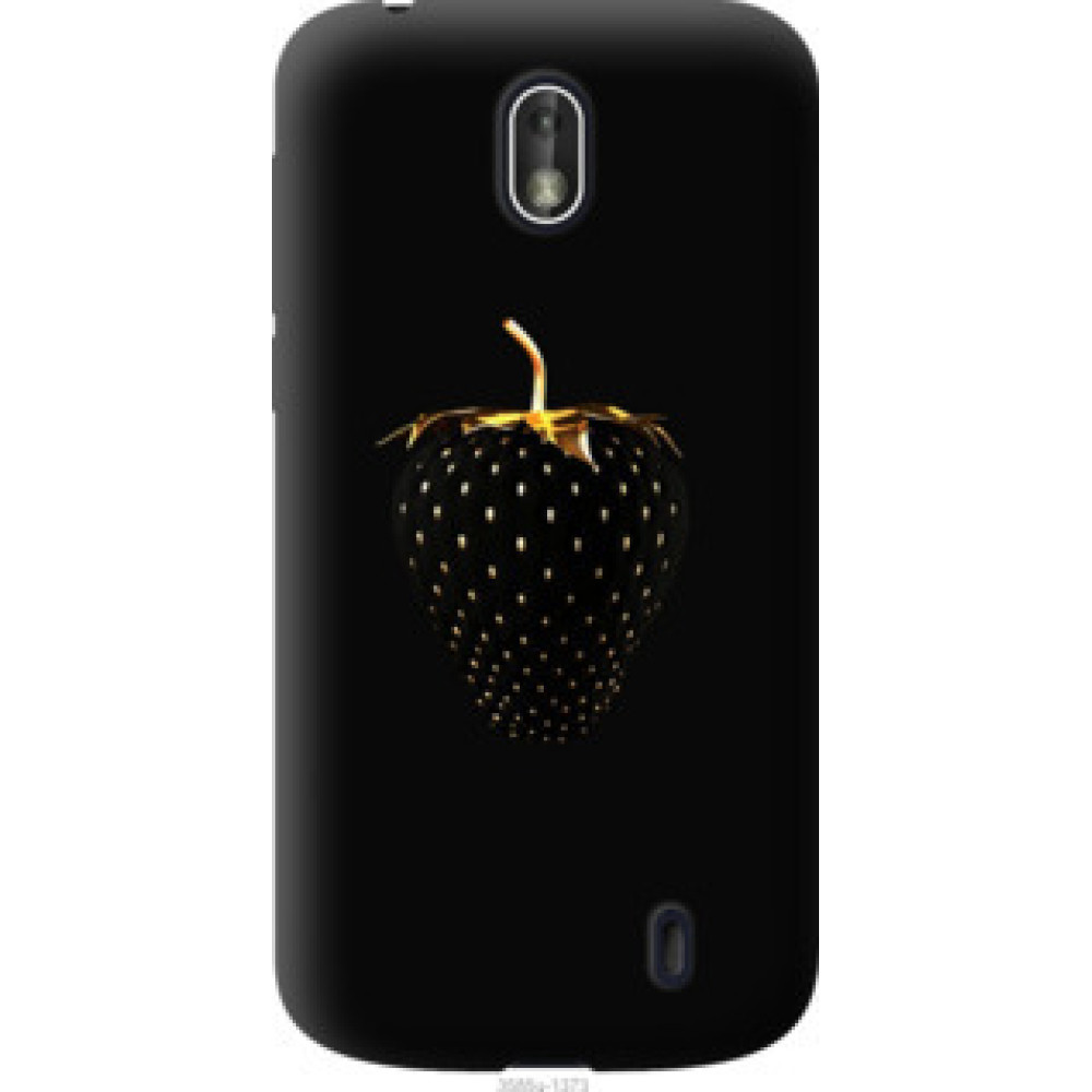 Чохол на Nokia 1 Черная клубника (3585u-1373)