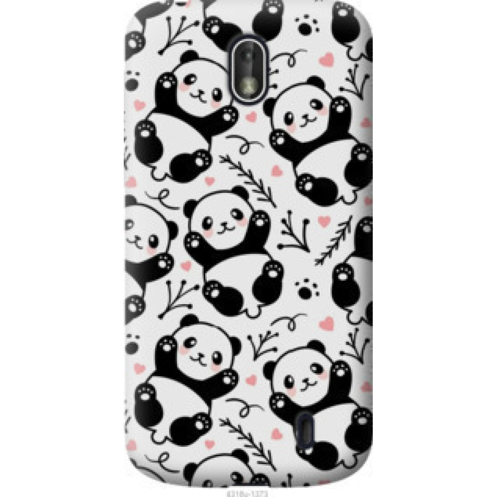 Чехол на Nokia 1 Панды (4318u-1373)