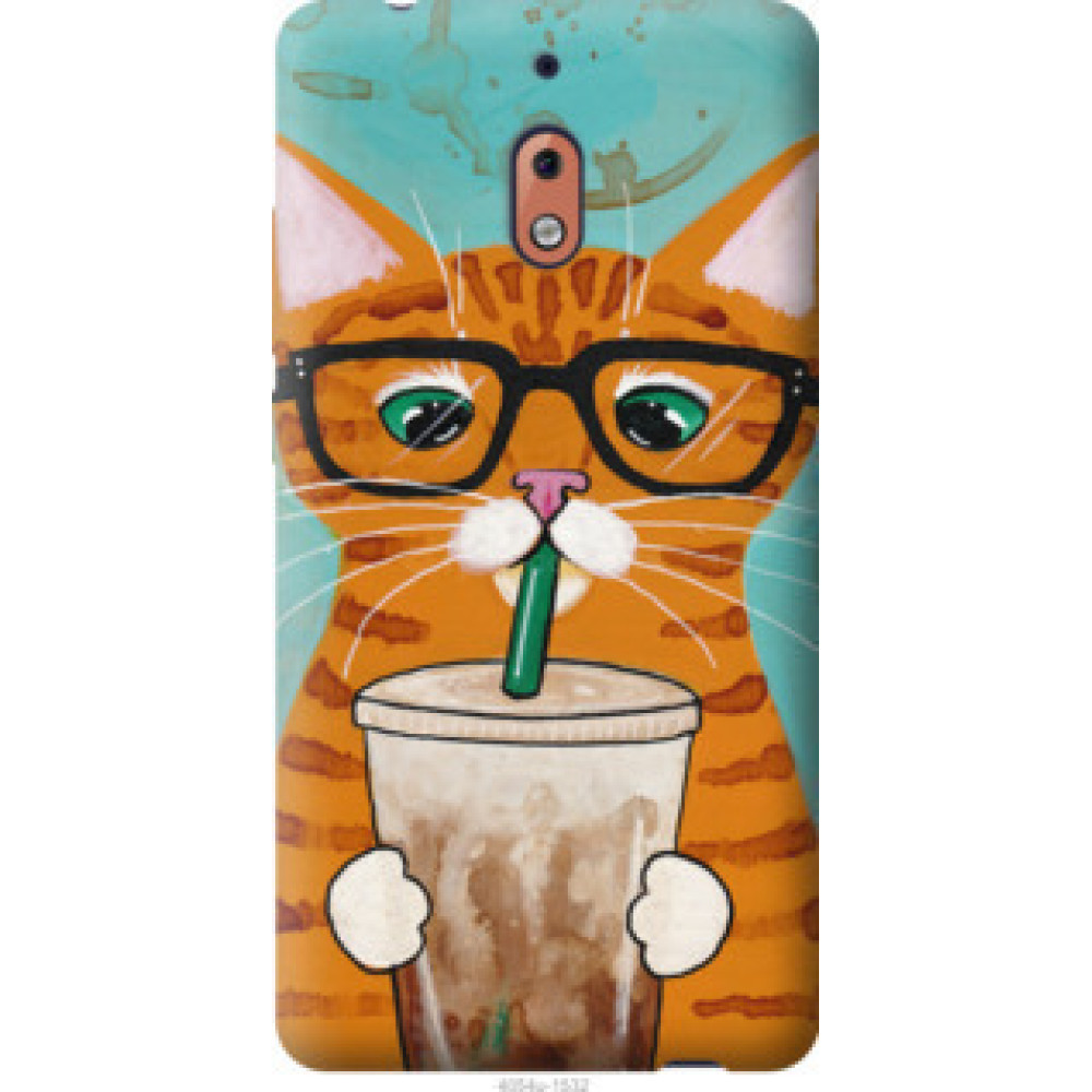 Чехол на Nokia 2.1 Зеленоглазый кот в очках (4054u-1532)