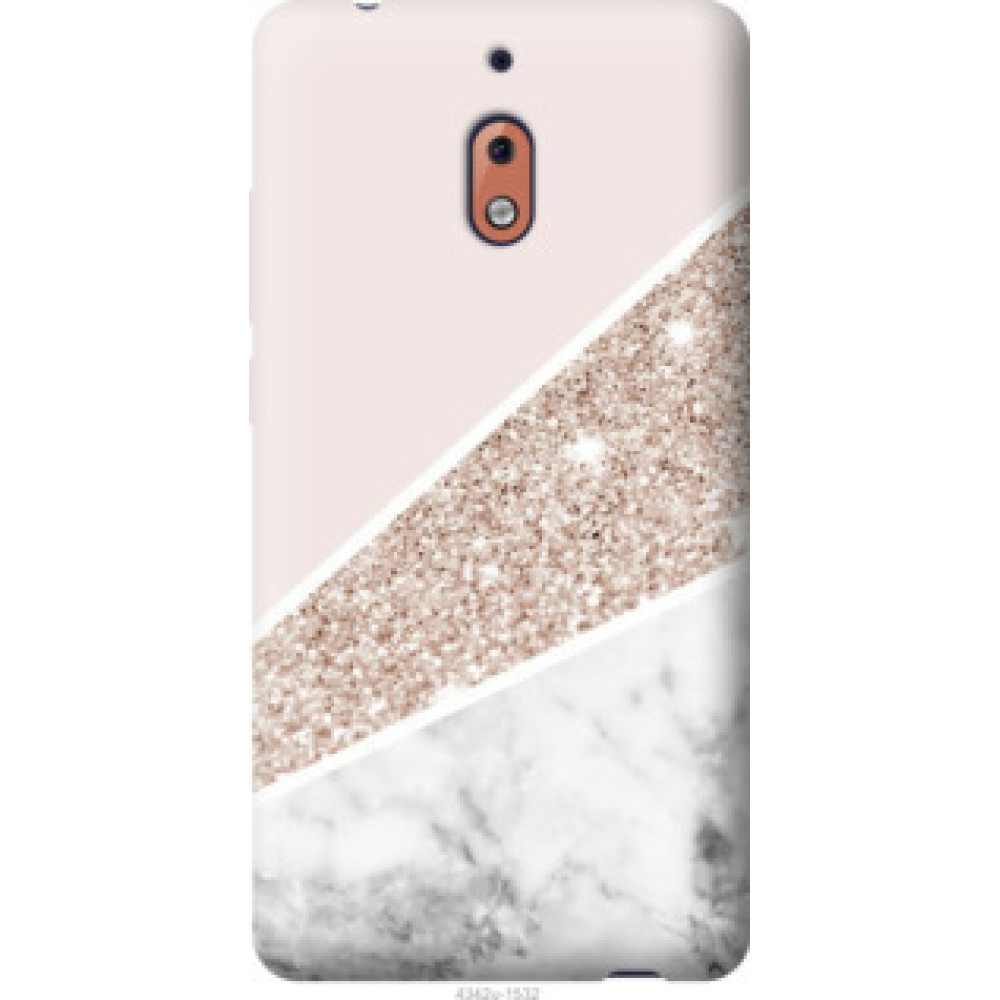 Чехол на Nokia 2.1 Пастельный мрамор (4342u-1532)