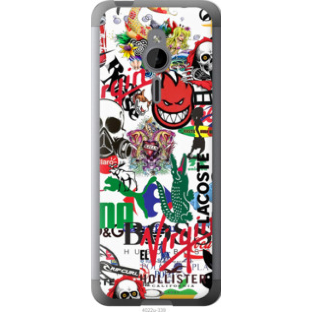 Чохол на Nokia 230 Many different logos (4022u-339)
