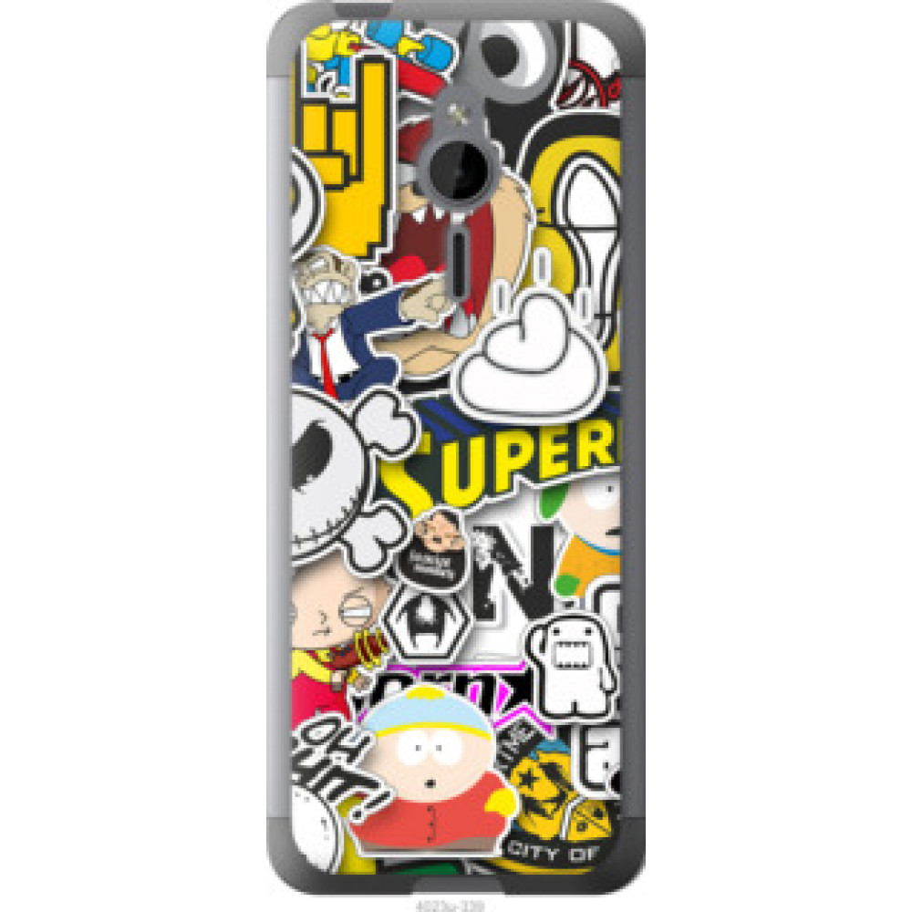 Чехол на Nokia 230 Popular logos (4023u-339)