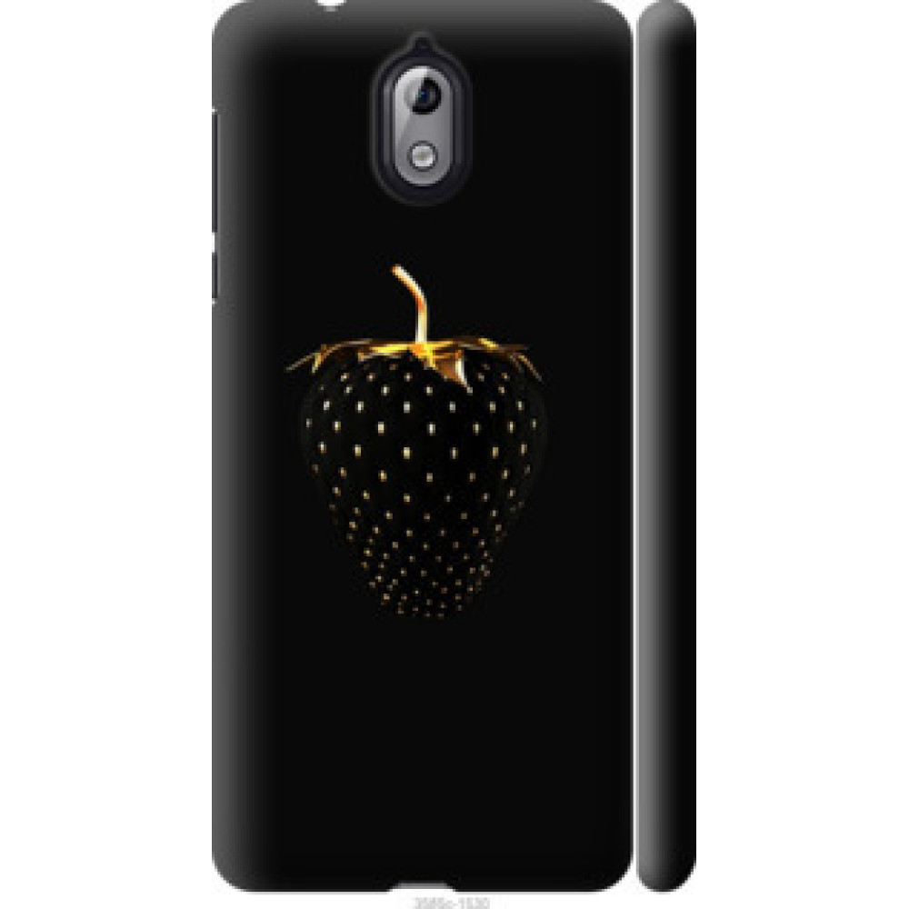 Чохол на Nokia 3.1 Черная клубника (3585c-1530)