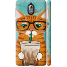 Чехол на Nokia 3.1 Зеленоглазый кот в очках (4054c-1530)
