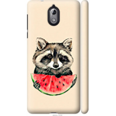 Чехол на Nokia 3.1 Енотик с арбузом (4605c-1530)