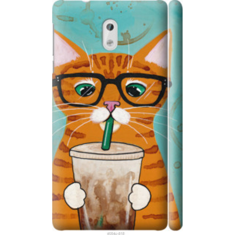 Чехол на Nokia 3 Зеленоглазый кот в очках (4054c-818)