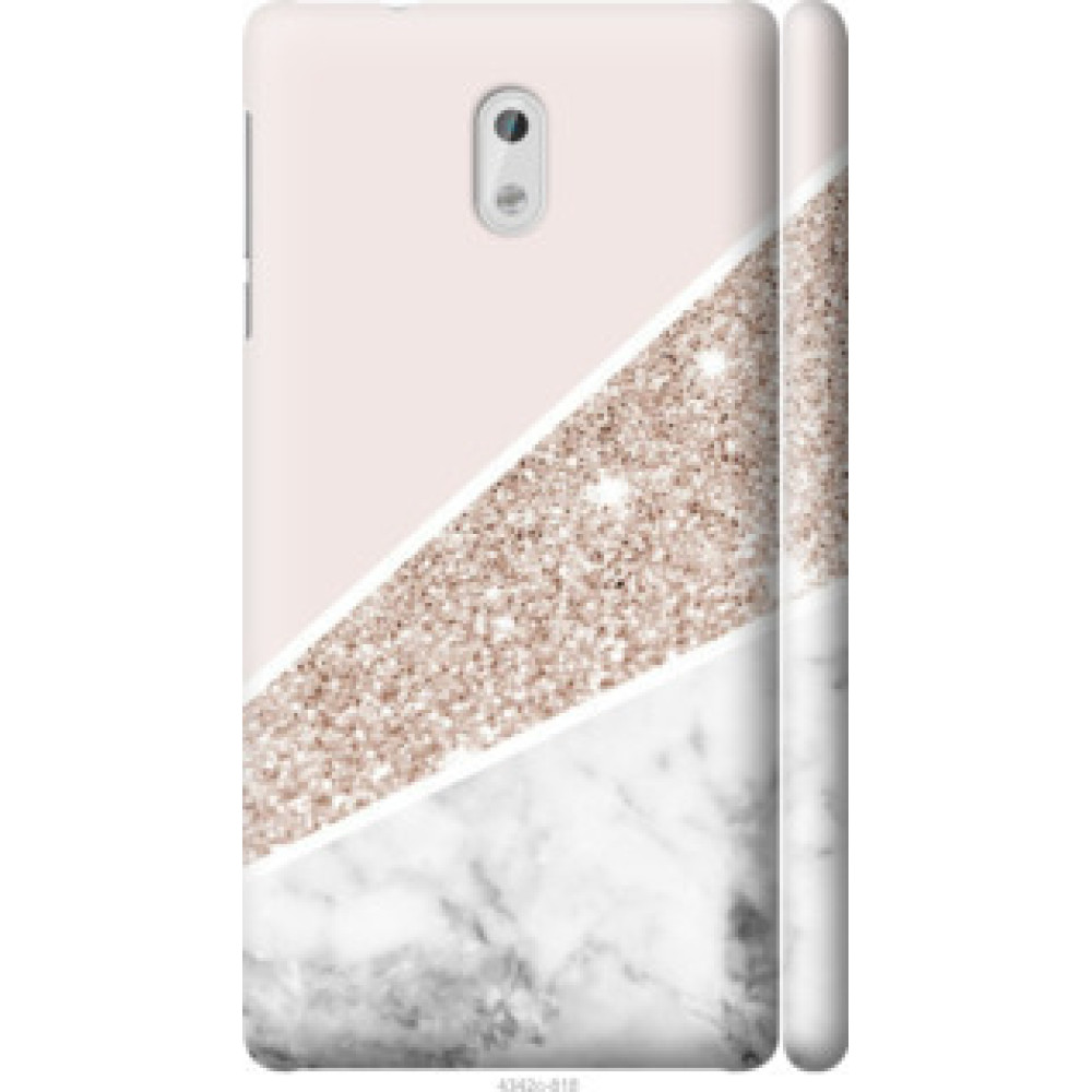 Чехол на Nokia 3 Пастельный мрамор (4342c-818)