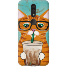 Чехол на Nokia 4.2 Зеленоглазый кот в очках (4054u-1680)