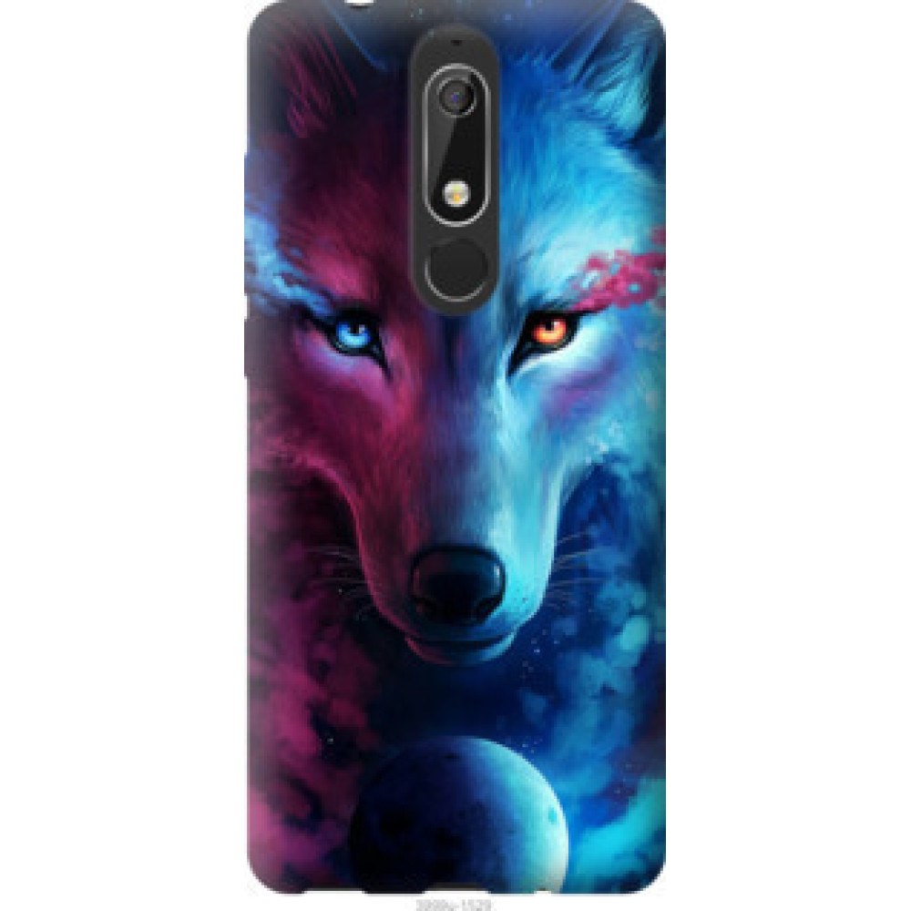 Чехол на Nokia 5.1 Арт-волк (3999u-1529)