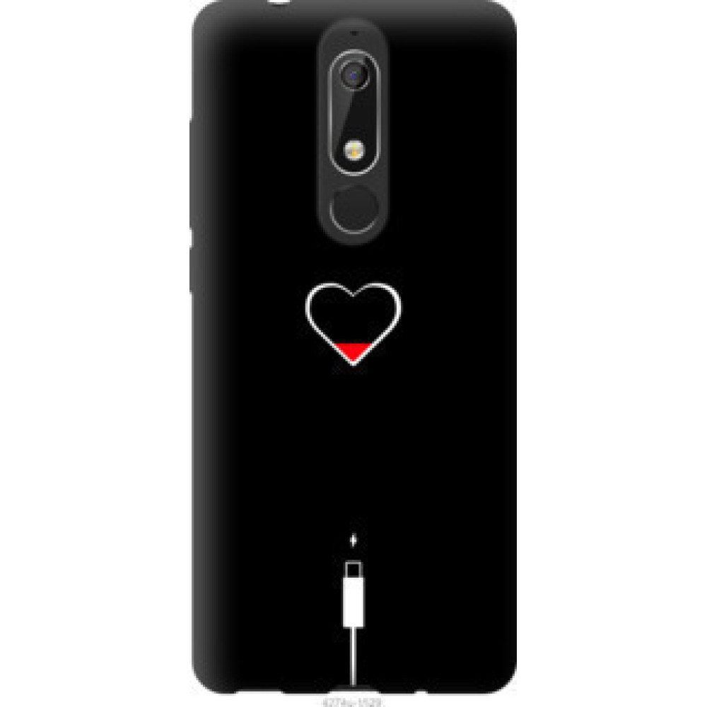 Чехол на Nokia 5.1 Подзарядка сердца (4274u-1529)
