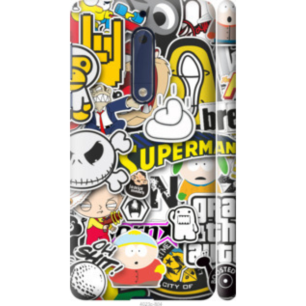 Чехол на Nokia 5 Popular logos (4023c-804)