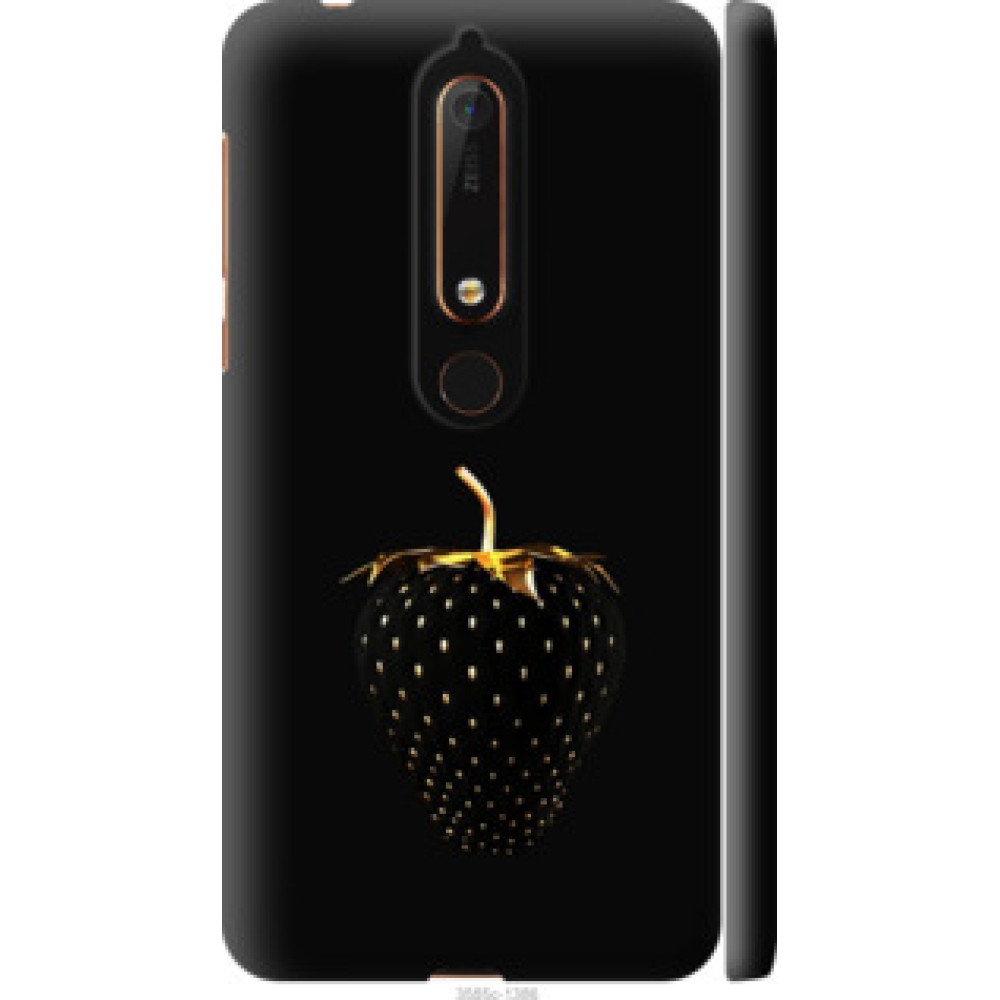 Чохол на Nokia 6.1 Черная клубника (3585c-1628)