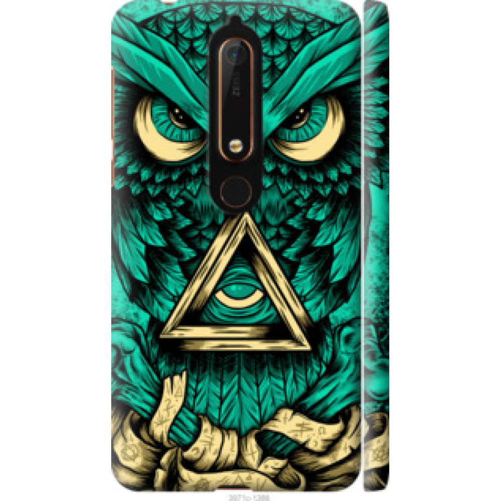 Чехол на Nokia 6.1 Сова Арт-тату (3971c-1628)