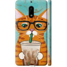 Чехол на Nokia 6 Зеленоглазый кот в очках (4054c-898)