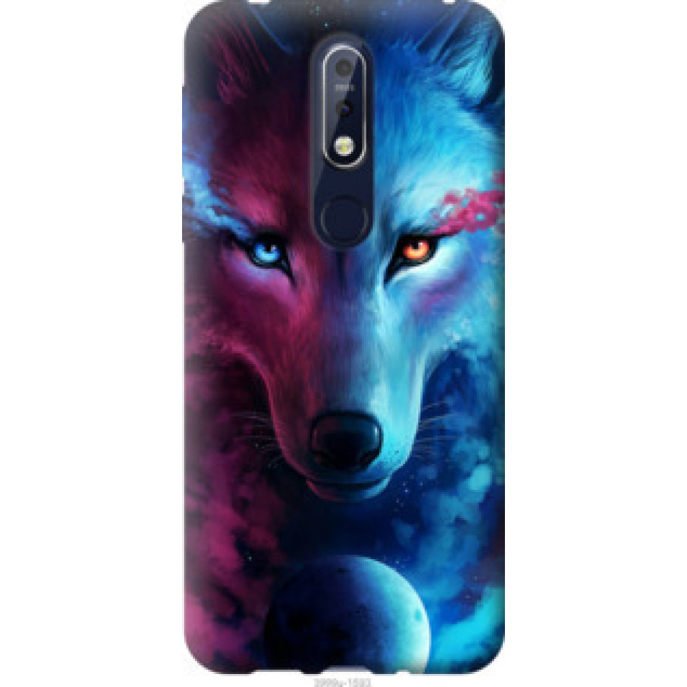 Чехол на Nokia 7.1 Арт-волк (3999u-1593)