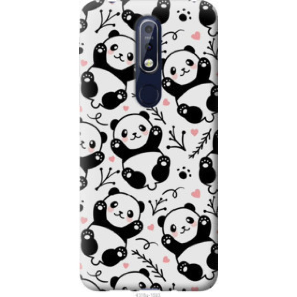 Чехол на Nokia 7.1 Панды (4318u-1593)