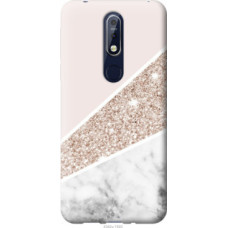 Чехол на Nokia 7.1 Пастельный мрамор (4342u-1593)