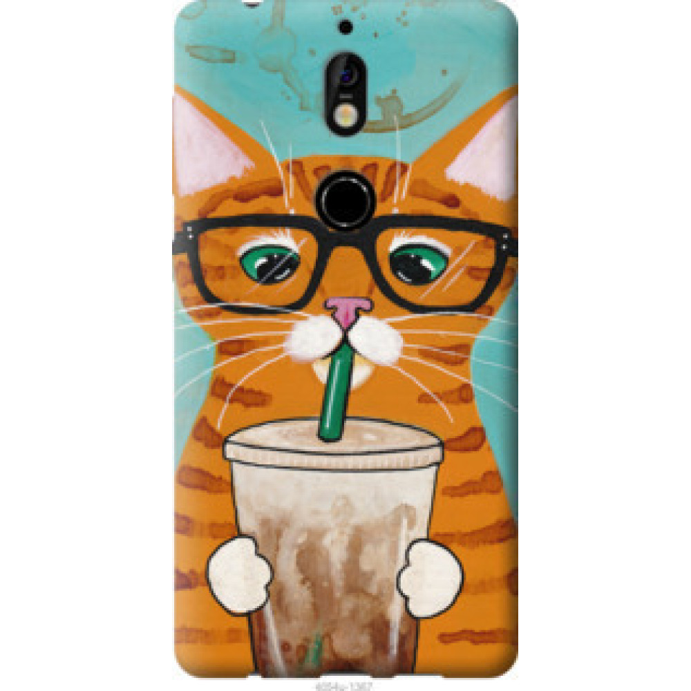 Чехол на Nokia 7 Зеленоглазый кот в очках (4054u-1367)