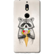 Чехол на Nokia 7 Енотик с мороженым (4602u-1367)