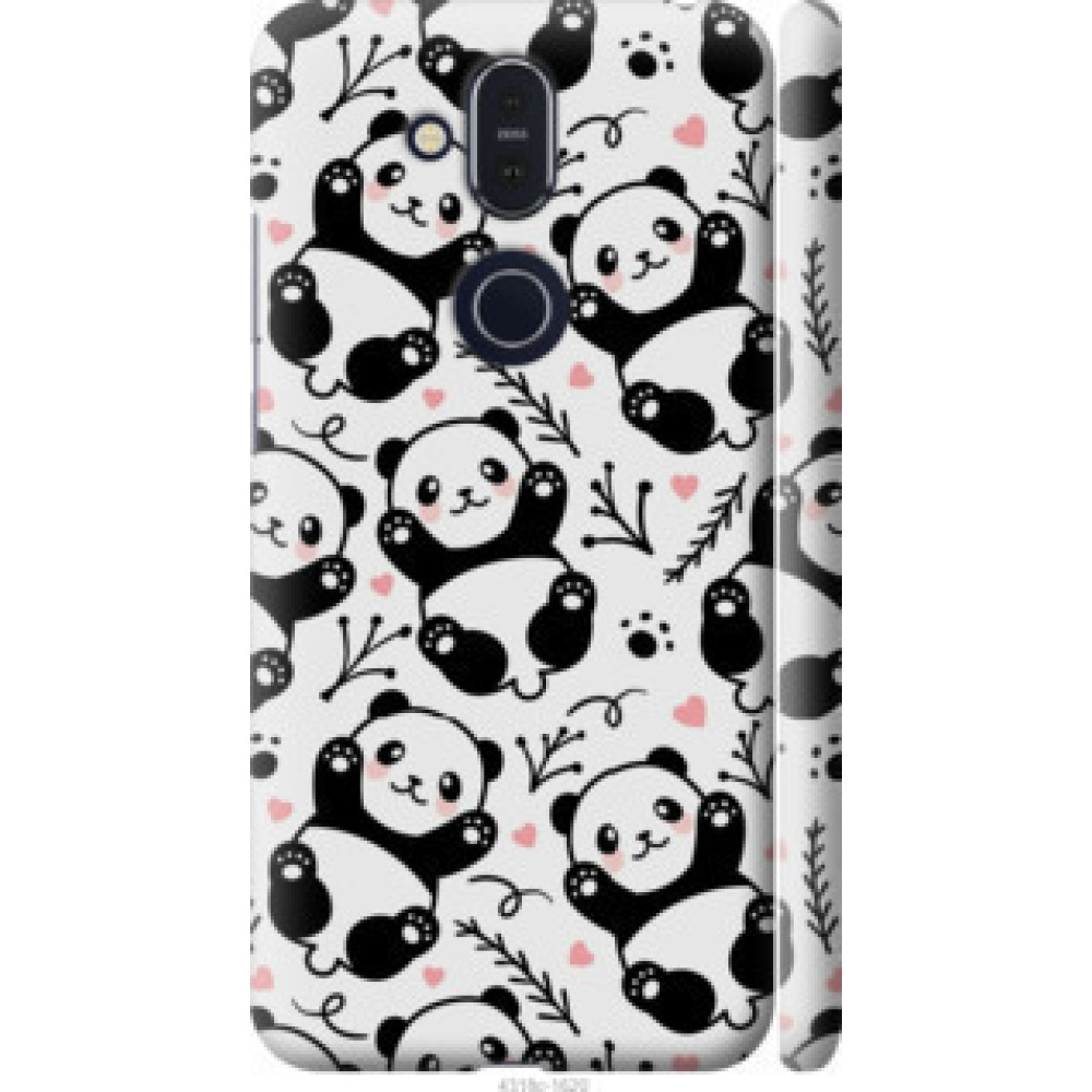 Чехол на Nokia 8.1 Панды (4318c-1620)