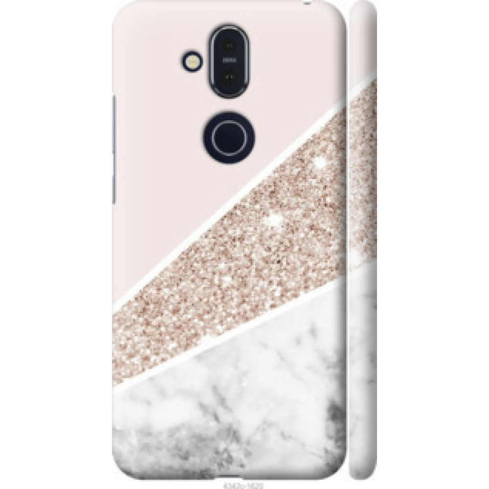 Чехол на Nokia 8.1 Пастельный мрамор (4342c-1620)