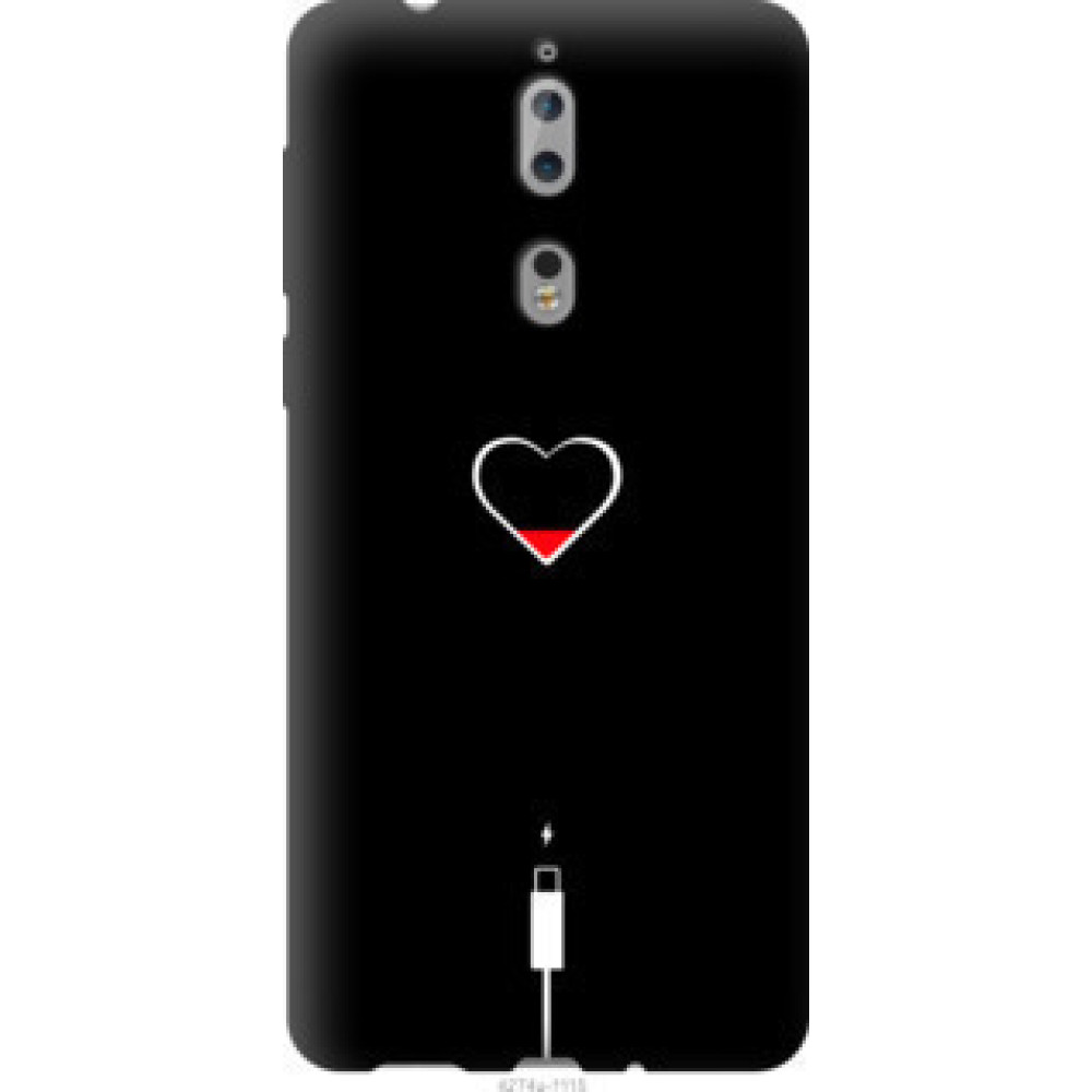 Чехол на Nokia 8 Подзарядка сердца (4274u-1115)