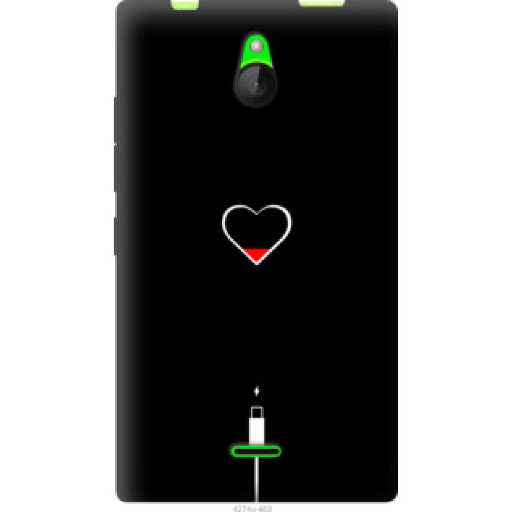 Чехол на Nokia X2 Dual SIM Подзарядка сердца (4274u-469)