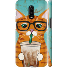Чехол на OnePlus 6T Зеленоглазый кот в очках (4054c-1587)