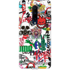 Чехол на OnePlus 7 Pro Many different logos (4022u-1696)